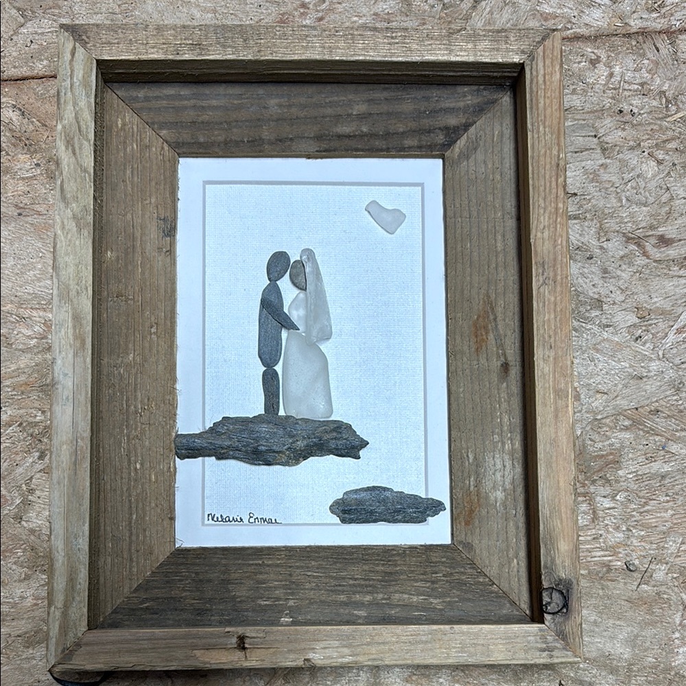 Custom art made in Maine for wedding